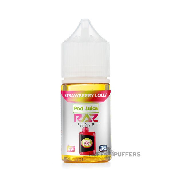 Pod Juice X Raz Salt - Strawberry Lolly 30mL Discount