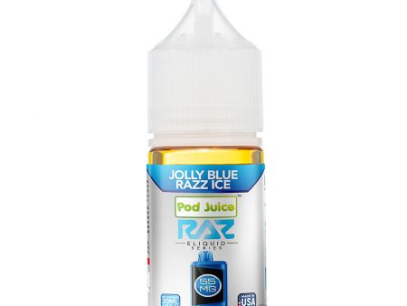 Pod Juice X Raz Salt - Jolly Blue Razz Ice 30mL Online now