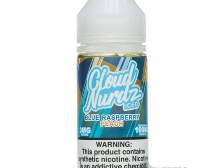 Cloud Nurdz - Iced Blue Raspberry Peach 100mL Online Hot Sale