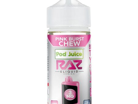 Pod Juice X Raz - Pink Burst Chew 100mL For Discount