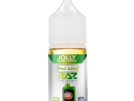 Pod Juice X Raz Salt - Jolly Green Apple 30mL Cheap