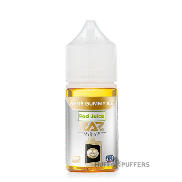 Pod Juice X Raz Salt - White Gummy Ice 30mL Supply