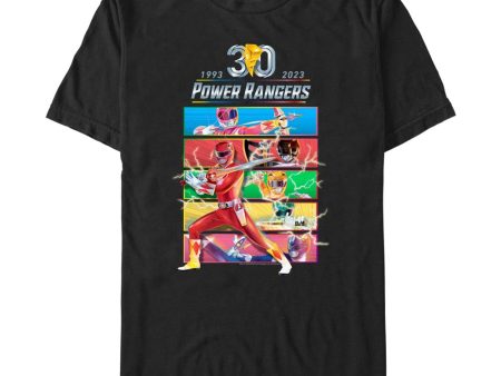 Power Rangers 30th Panels Men s T-Shirt Supply