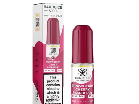 Bar Juice 5000 Nic Salt - Strawberry Cherry Raspberry Hot on Sale