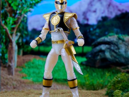 Power Rangers Lightning Collection Mighty Morphin Metallic White Ranger Hot on Sale