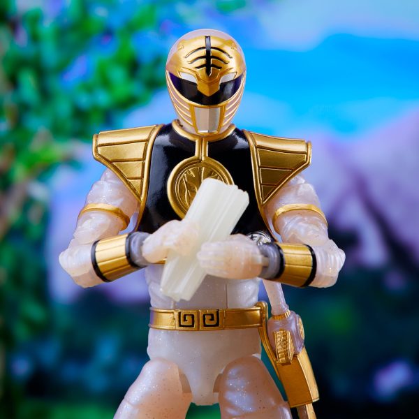 Power Rangers Lightning Collection Mighty Morphin Metallic White Ranger Hot on Sale