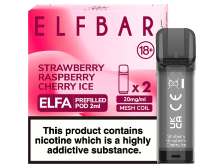 ELFA Prefilled Pod - Strawberry Raspberry Cherry Ice 2ml Online Sale