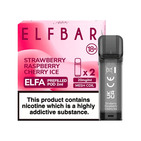 ELFA Prefilled Pod - Strawberry Raspberry Cherry Ice 2ml Online Sale