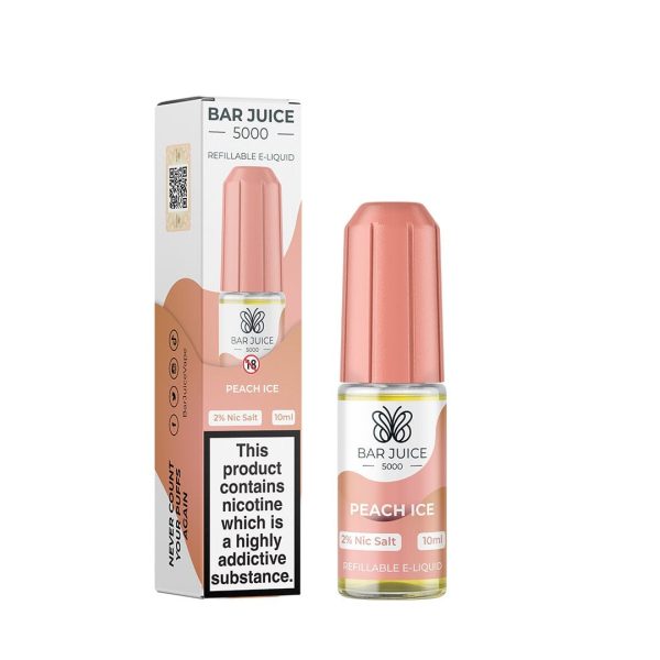 Bar Juice 5000 Nic Salt - Peach Ice Online Sale