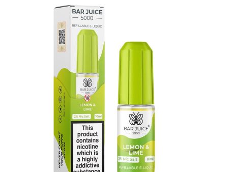 Bar Juice 5000 Nic Salt - Lemon & Lime on Sale