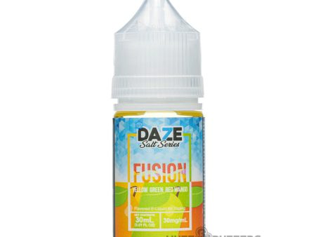 Daze Fusion Salt - Yellow Green Red Mango Iced 30mL Supply