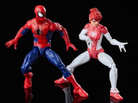 Marvel Legends Series Spider-Man and Marvel’s Spinneret For Sale