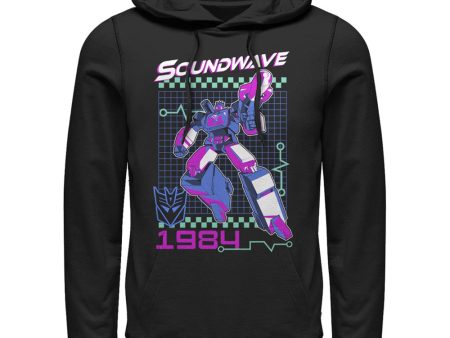 Transformers Soundwave Retro Men s Hooded Fleece Sweatshirt For Cheap