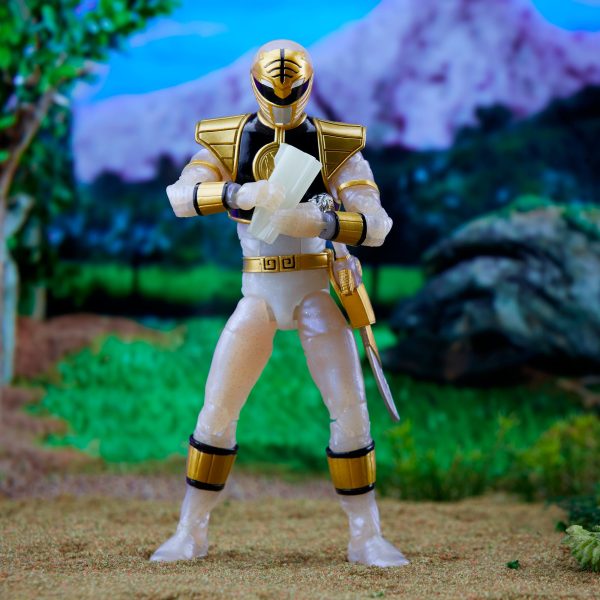 Power Rangers Lightning Collection Mighty Morphin Metallic White Ranger Hot on Sale