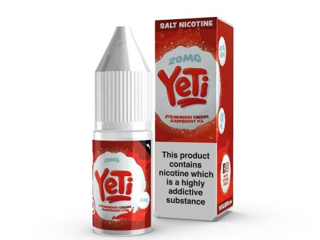 Yeti 10ml Salt Nicotine E-Liquid - Strawberry Cherry Raspberry Ice Online Hot Sale