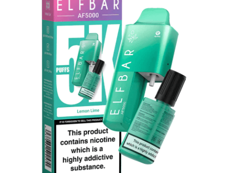 Elf Bar AF5000 Disposable Vape - Lemon Lime (5000 puffs) Fashion