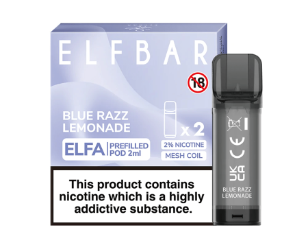 ELFA Prefilled Pod - Blue Razz Lemonade 2ml Online Hot Sale