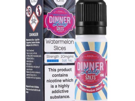 Dinner Lady 10ml Salt Nicotine E-Liquid - Watermelon Slices Online