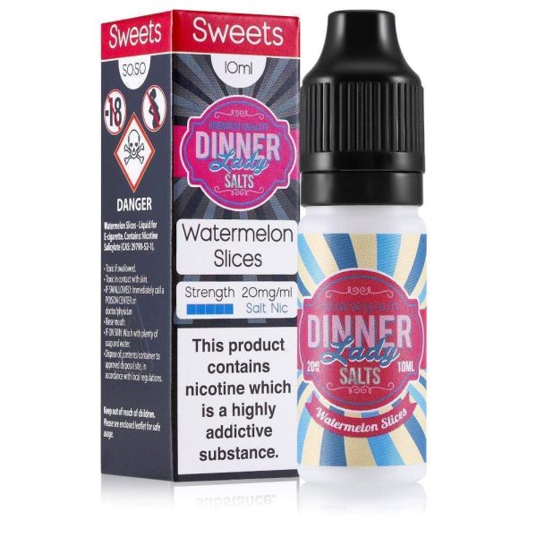 Dinner Lady 10ml Salt Nicotine E-Liquid - Watermelon Slices Online