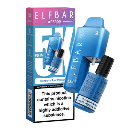 Elf Bar AF5000 Disposable Vape - Blueberry Sour Raspberry (5000 puffs) Hot on Sale