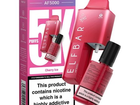 Elf Bar AF5000 Disposable Vape - Cherry Ice (5000 puffs) Discount