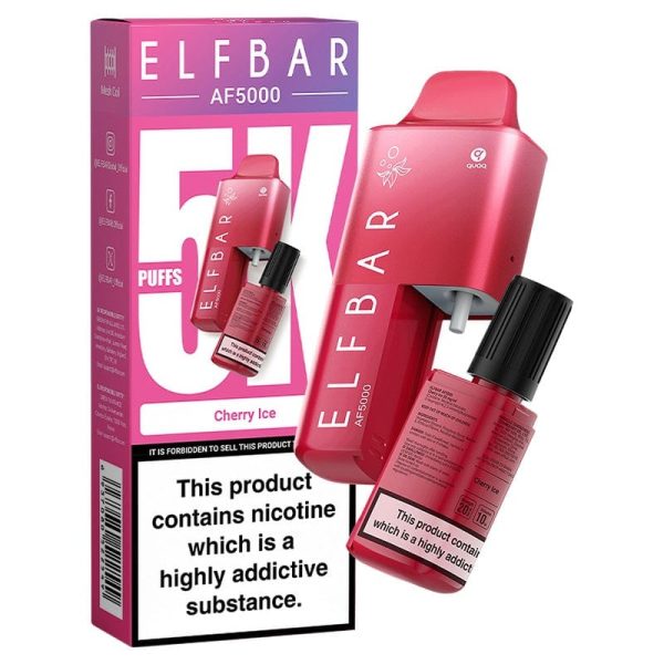 Elf Bar AF5000 Disposable Vape - Cherry Ice (5000 puffs) Discount