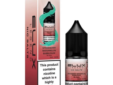 Elux Legend Nic Salt - Strawberry Watermelon Bubblegum 10ml Eliquid Cheap