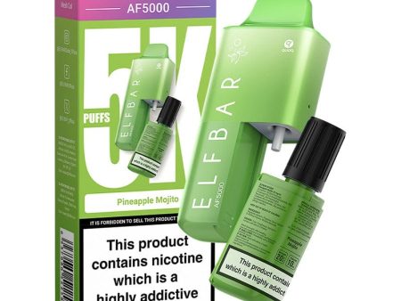 Elf Bar AF5000 Disposable Vape - Pineapple Mojito (5000 puffs) on Sale