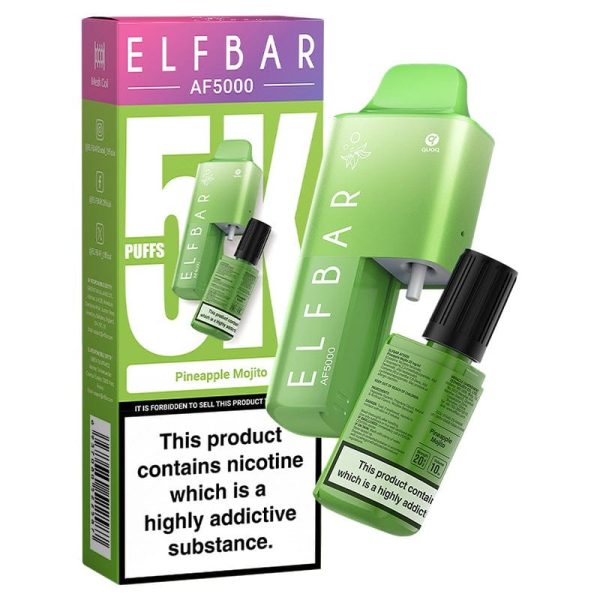 Elf Bar AF5000 Disposable Vape - Pineapple Mojito (5000 puffs) on Sale