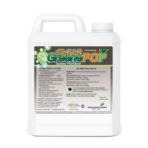 16-21-2 GreenePOP  Starter Fertilizer | N-Ext For Discount