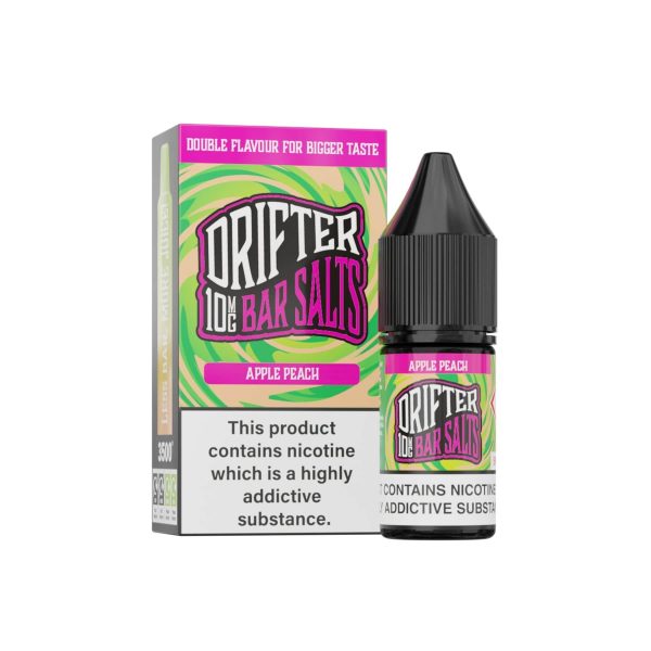 Drifter Bar Nic salt - Apple Peach 10ml Eliquid For Cheap