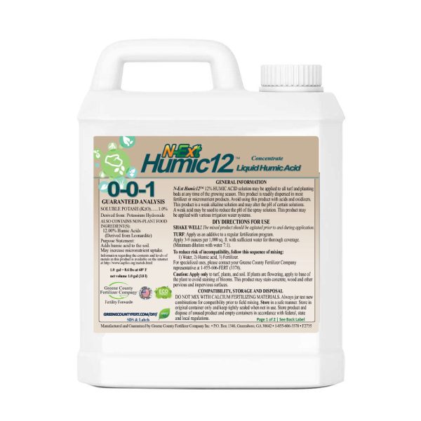 0-0-1 Humic12 Bio-Stimulant, Humic Acid 12 Percent | N-Ext Sale