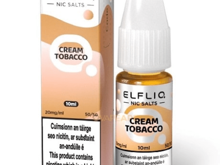 ElfLiq Nic Salt 10ml - Cream Tobacco Snoow Tobacco Elf bar e-liquid For Cheap