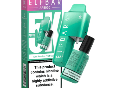 Elf Bar AF5000 Disposable Vape - Kiwi Passionfruit Guava (5000 puffs) Online Hot Sale