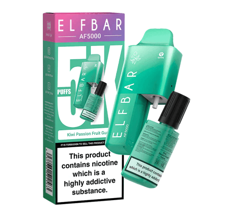 Elf Bar AF5000 Disposable Vape - Kiwi Passionfruit Guava (5000 puffs) Online Hot Sale