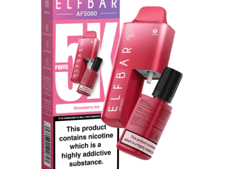 Elf Bar AF5000 Disposable Vape - Strawberry Ice (5000 puffs) on Sale