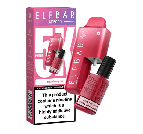 Elf Bar AF5000 Disposable Vape - Strawberry Ice (5000 puffs) on Sale