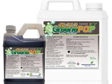 16-21-2 GreenePOP  Starter Fertilizer | N-Ext For Discount