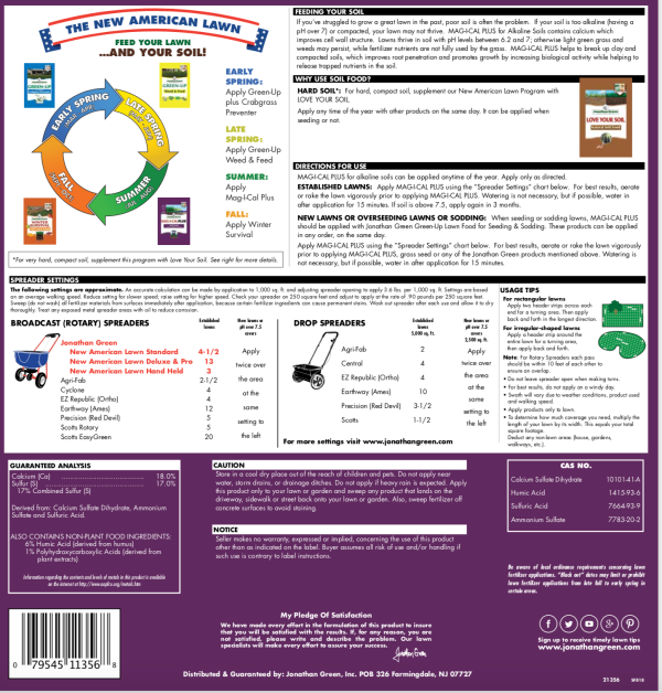 MAG-I-CAL® PLUS Soil Food for Lawns in Alkaline & Hard Soil | Jonathan Green For Sale