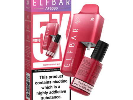 Elf Bar AF5000 Disposable Vape - Watermelon Ice (5000 puffs) Hot on Sale