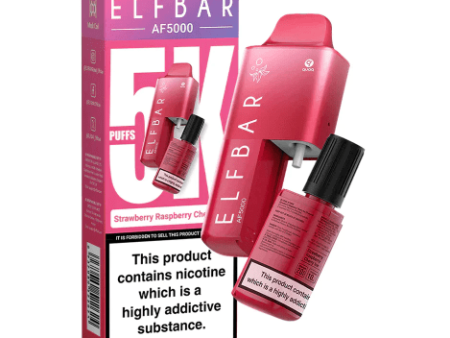 Elf Bar AF5000 Disposable Vape - Strawberry Raspberry Cherry ice (5000 puffs) For Sale