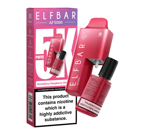 Elf Bar AF5000 Disposable Vape - Strawberry Raspberry Cherry ice (5000 puffs) For Sale