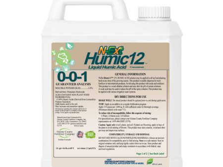 [N-Ext] Humic12 | 2.5 Gallon For Sale