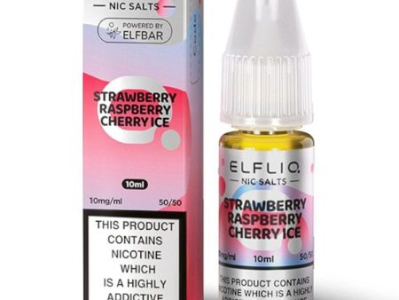 ElfLiq Nic Salt 10ml - Strawberry Raspberry Cherry Ice Elf bar e-liquid Fashion