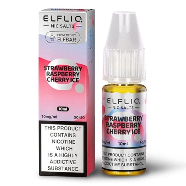 ElfLiq Nic Salt 10ml - Strawberry Raspberry Cherry Ice Elf bar e-liquid Fashion