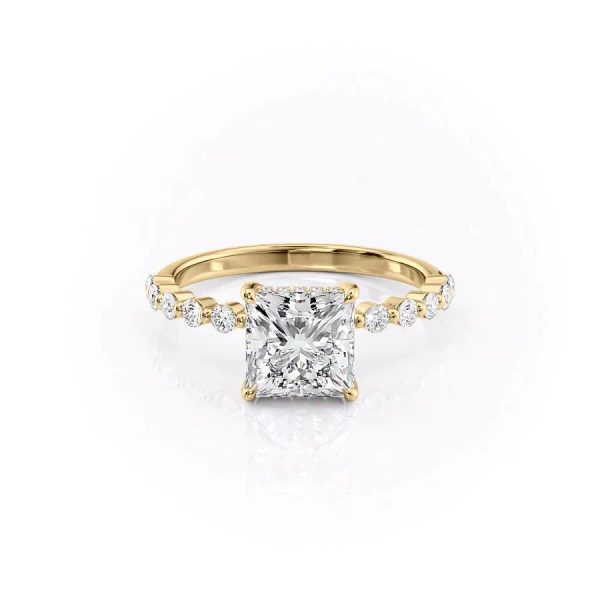 The Khloe Set With A 2.5 Carat Princess Moissanite Supply