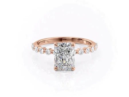 The Khloe Set With A 1.5 Carat Radiant Moissanite For Discount