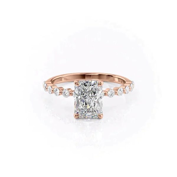 The Khloe Set With A 1.5 Carat Radiant Moissanite For Discount