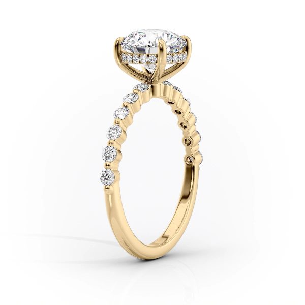 The Khloe Set With A 1.5 Carat Pear Moissanite Online Hot Sale